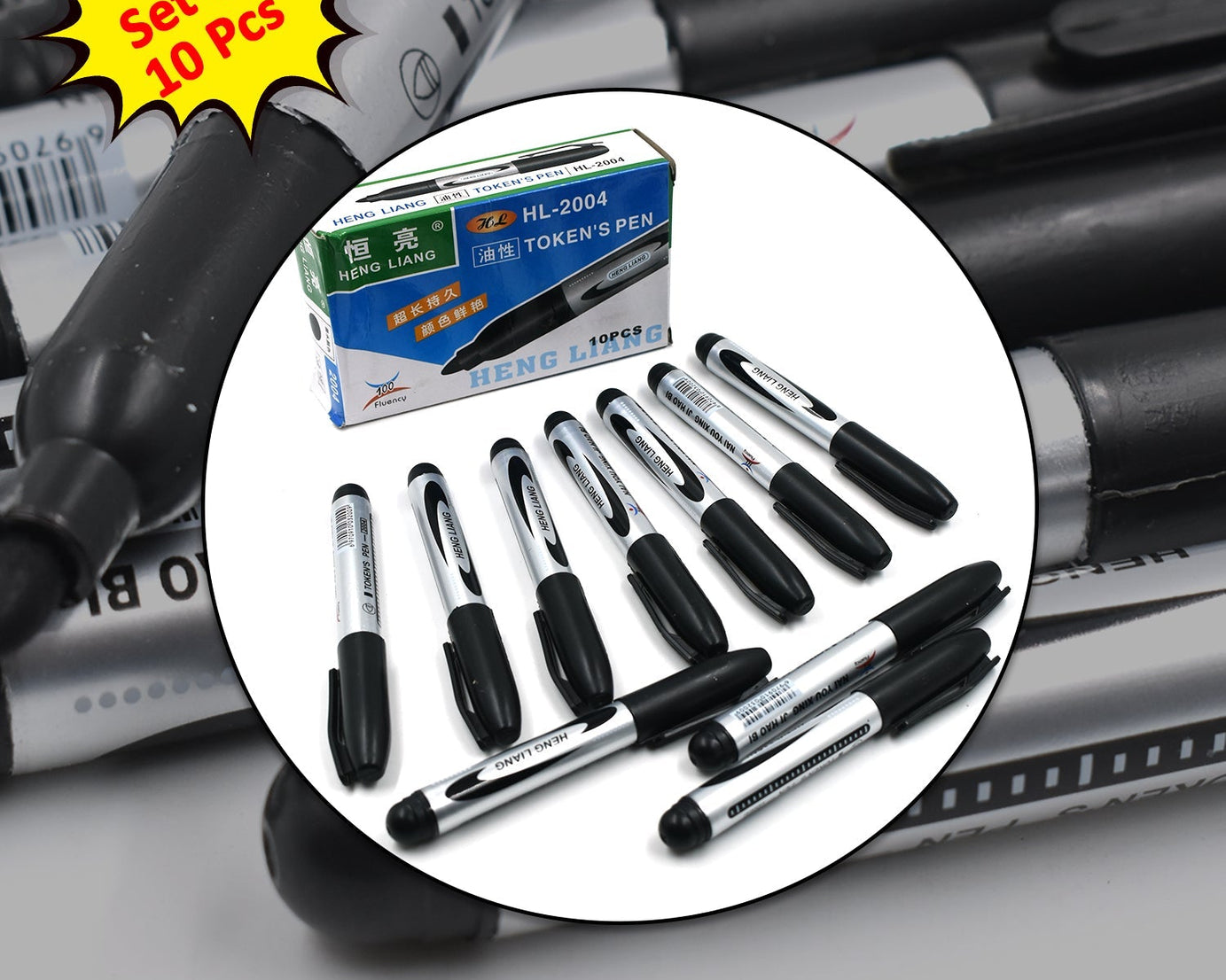 10 pack black markers for writing
