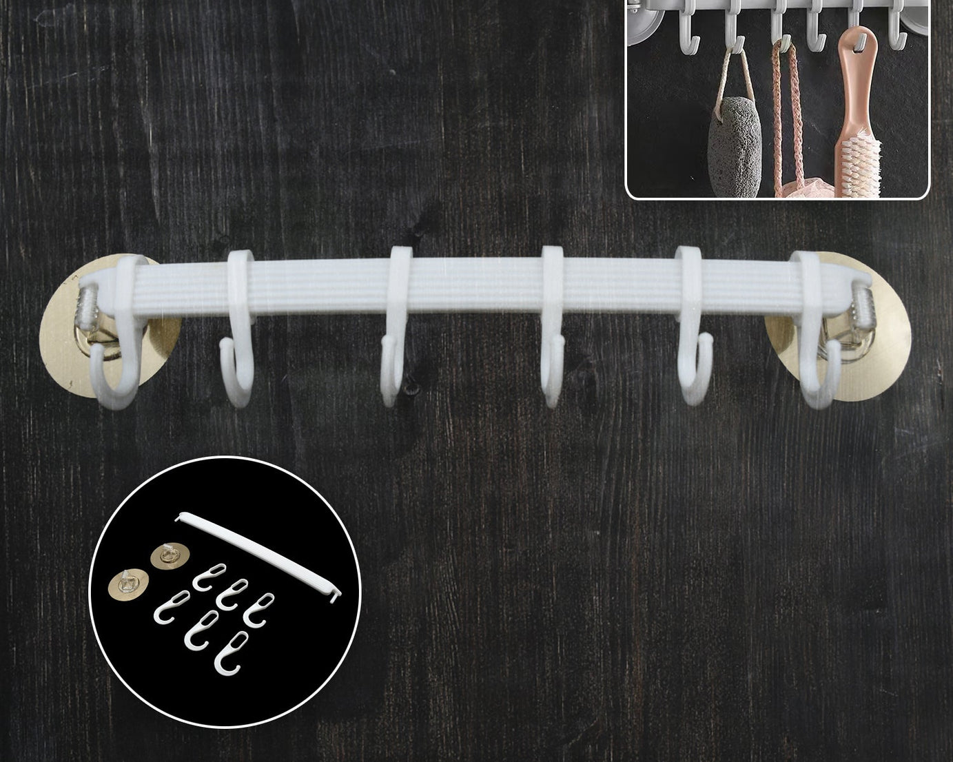 7456 1pc bath towel hanger wall mount towel hanger wall towel shelf towel hanging rack kitchen towel holder towel hanging hook
