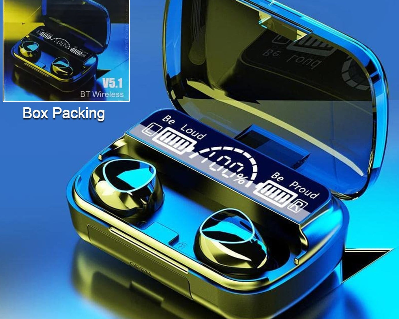 Bluetooth earbuds with case