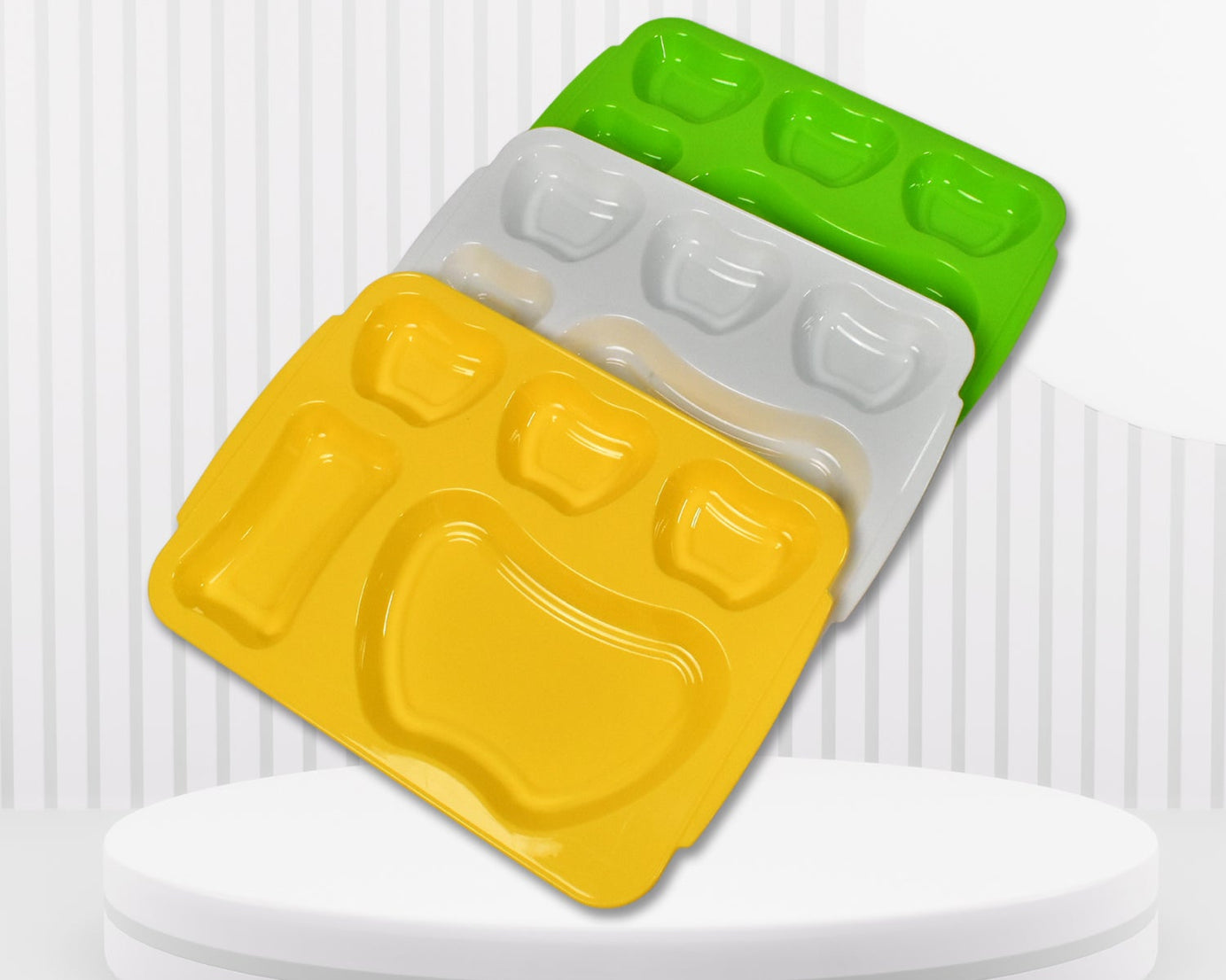 Unbreakable plastic food plate