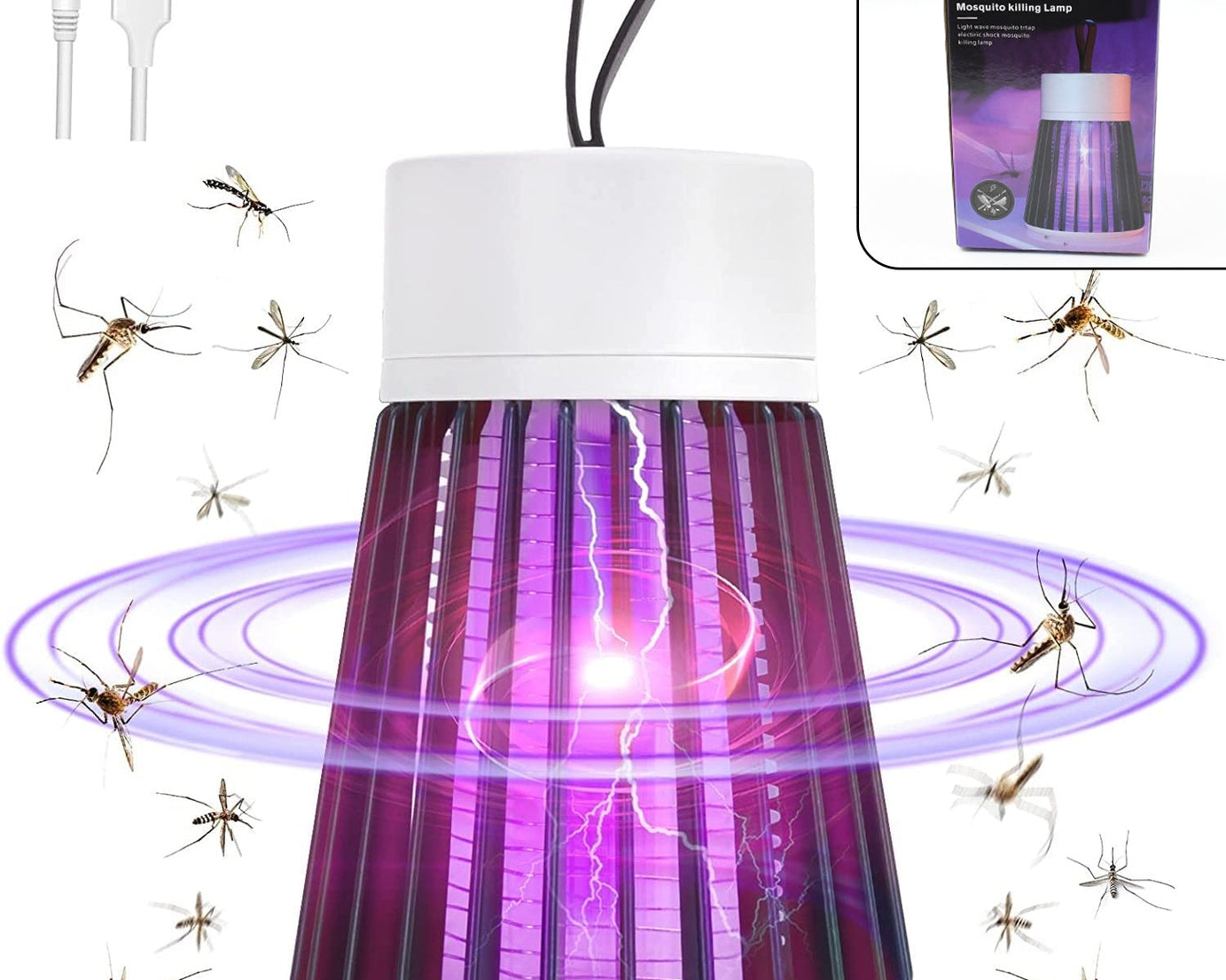 Mosquito Killer Machine  Mosquito Killer USB Powered Bug Zapper Mosquito Lamp For Home Electric LED Lamp Mosquito Killer Indoor  /  Outdoor Mosquito Trap Machine