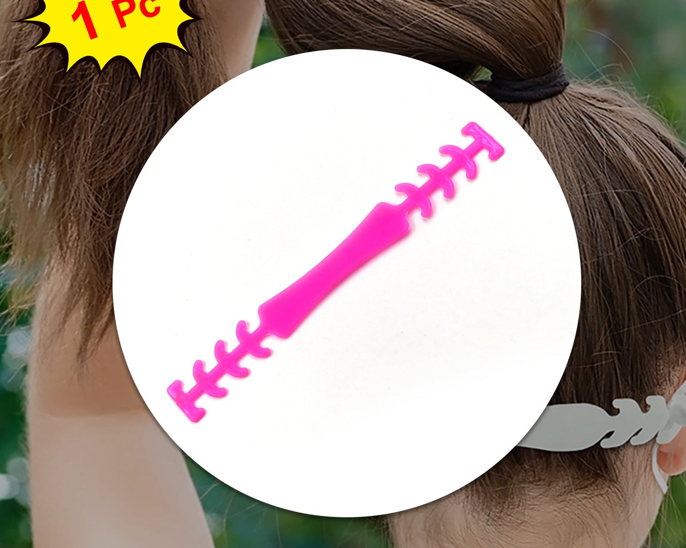 Mask strap extender designed to reduce ear pain and improve mask comfort.