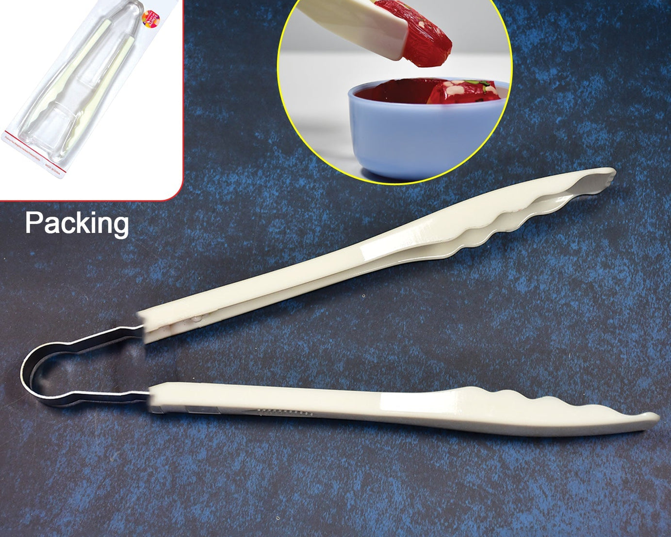 Plastic Handle Tong, Bread Clamps, Kitchen Tongs Cooking Tongs.