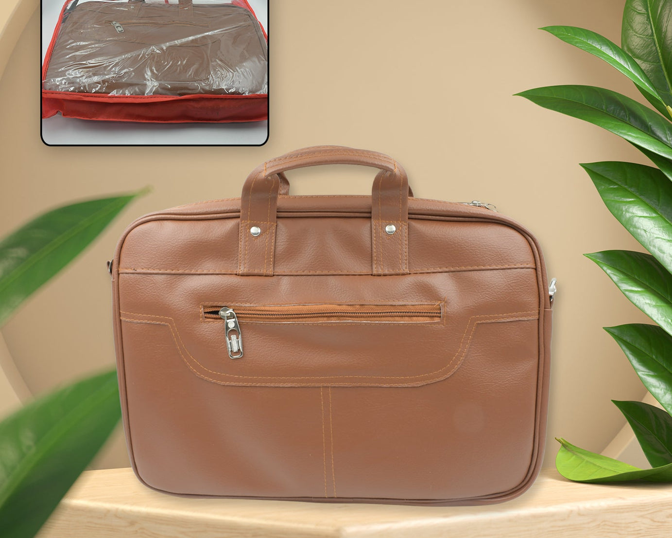 Multipurpose Bag, Shoulder Side Bag Office Laptop Faux Leather Executive Formal Laptop & MacBook Messenger / Office / Travel / Business / Shoulder / Hand / Sling Bag for Men Women with Multiple compartments