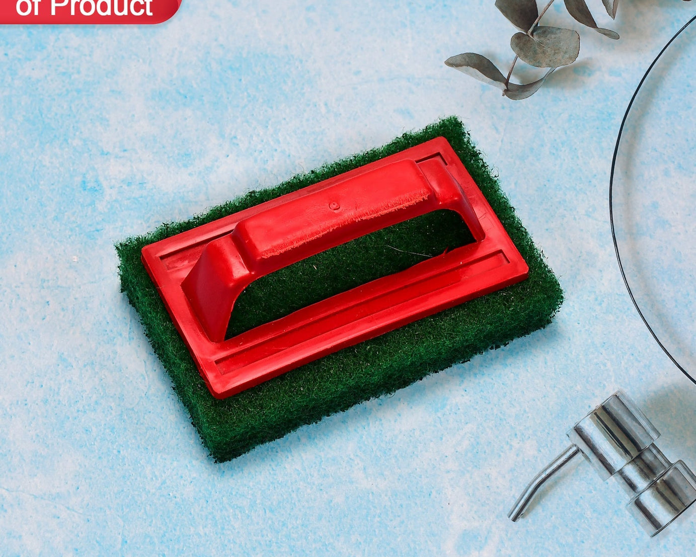 Scrubber brush for tile cleaning