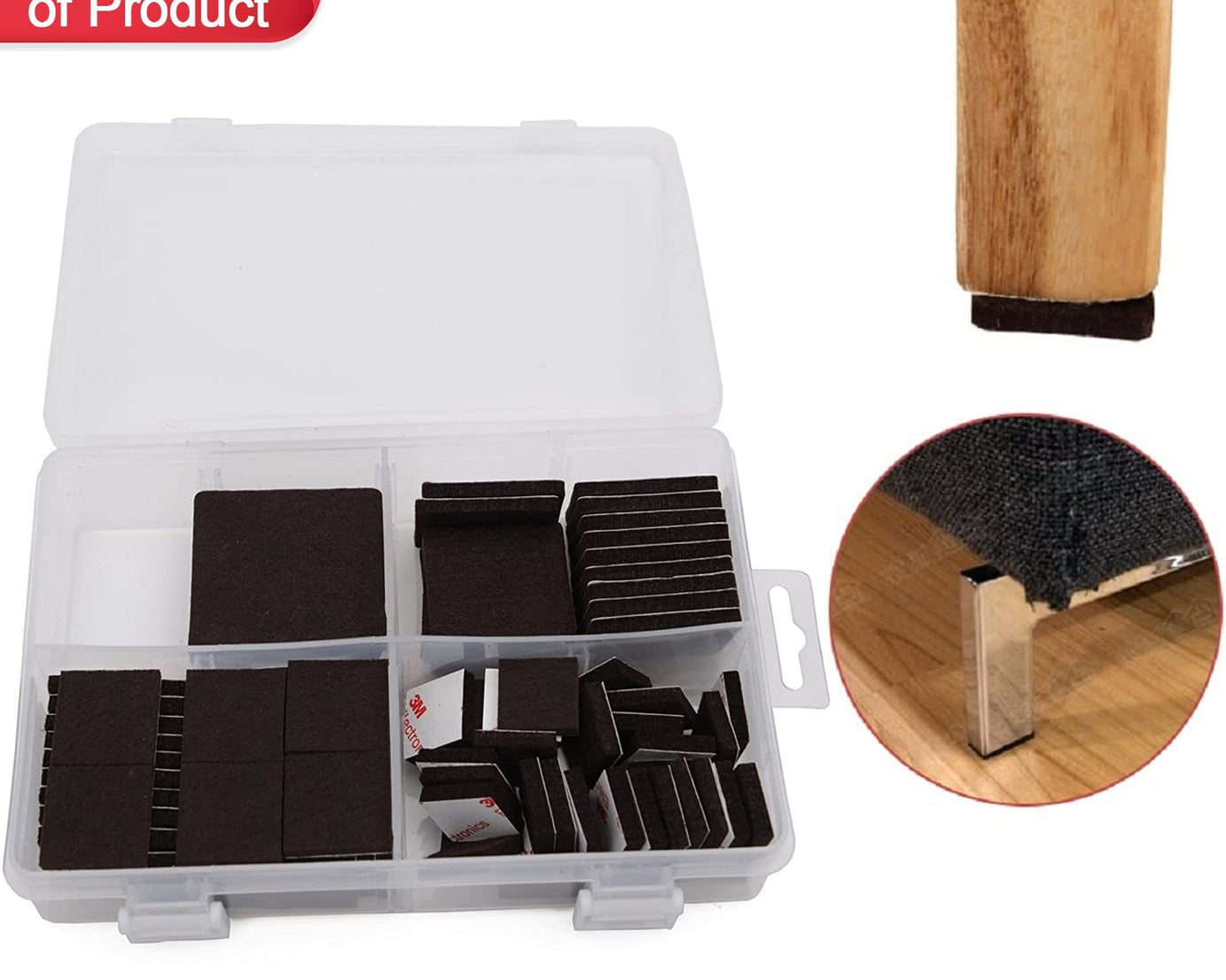 9030 Furniture Pad Square Felt Pads Floor Protector Pad For Home & All Furniture Use