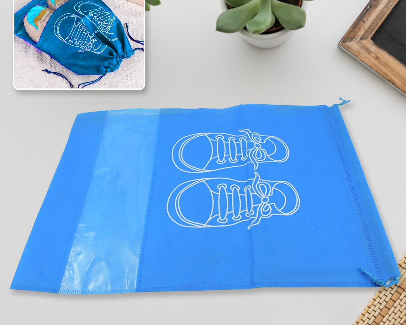 Beach Bag Shoes Storage Bag Closet Organizer Non-woven Travel Portable Bag Waterproof Pocket Clothing Classified Hanging Bag shoe bag luggage travel Portable Shoe Pouch Non Woven Transparent Window (1 Pc )