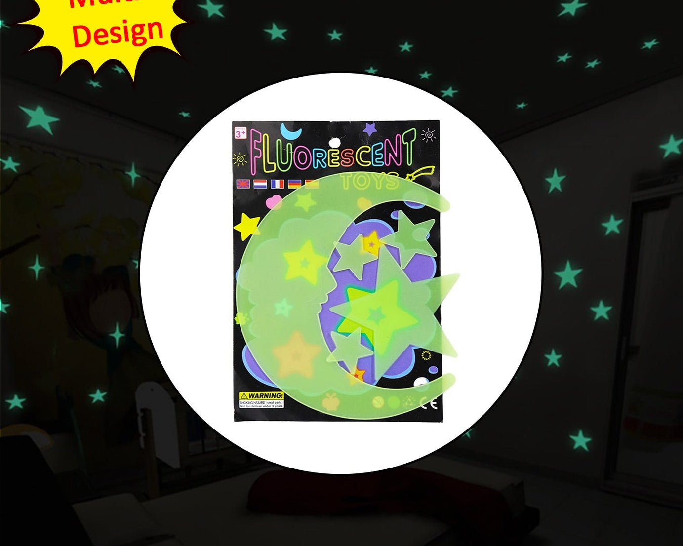 Fluorescent board for kids' drawing