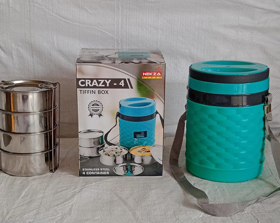 Double Wall Insulated Tiffin with Handle (1 Pc): Stackable, Hot Food Container
