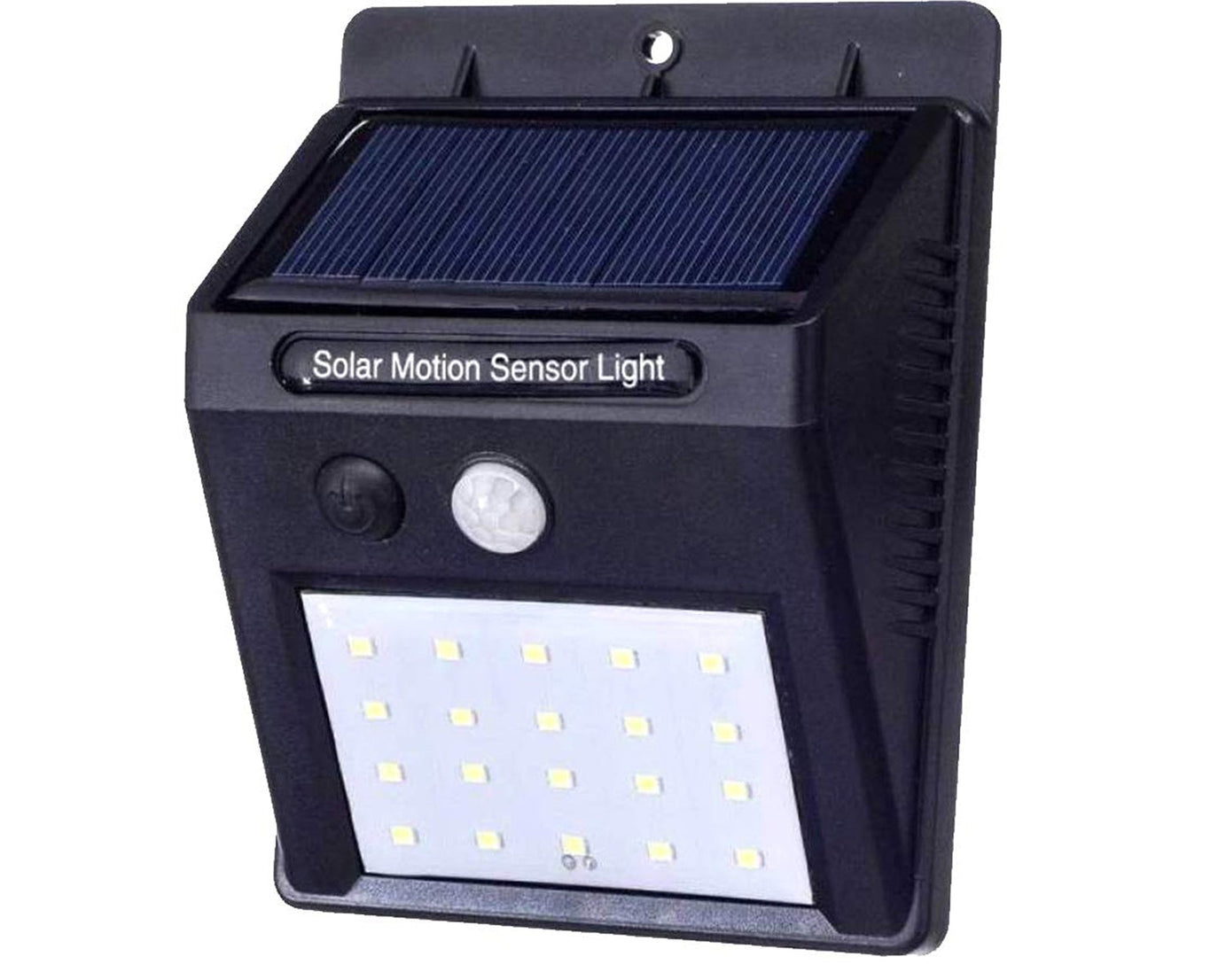30-LED solar light for garden wall security.