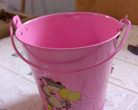 Small Metal Buckets with Handles, Bucket Plant Kids Pot Plant Succulents Metal Flower Bucket Metal Candy Bucket Ice Bucket Bucket Metal Succulent Flower Pot Creativity (1 Pc)