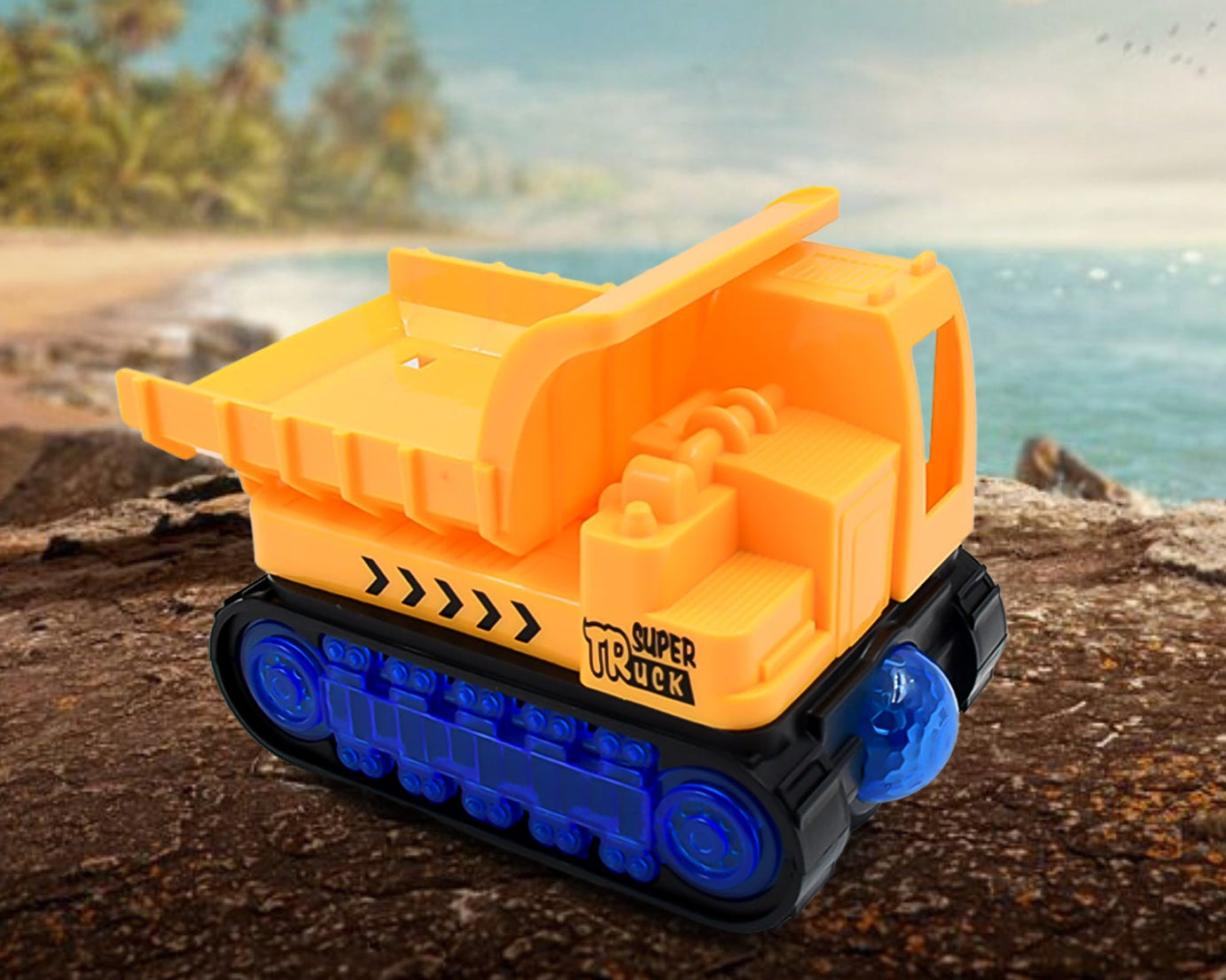 Engineering Vehicle Toys for Kids - Self-Driving Super Dump Truck Toy | Self-Driving Trucks, Engineering truck Electric Vehicle Toys boys birthday gift toys (1 Pc)