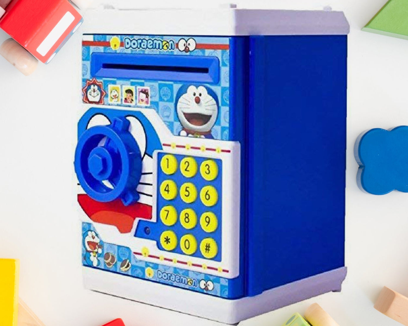 Piggy bank with electronic lock