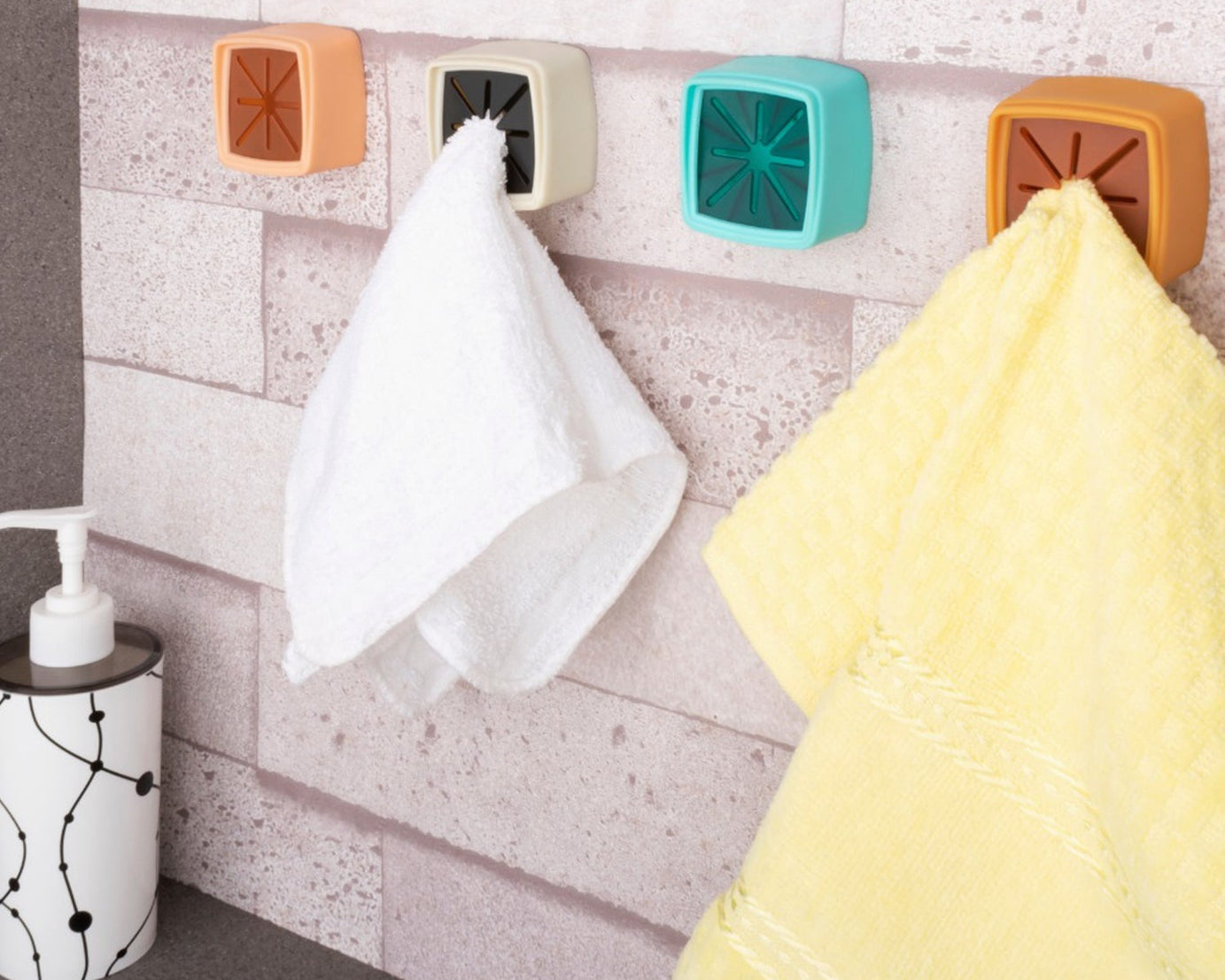 Bathroom towel holders for easy access and storage