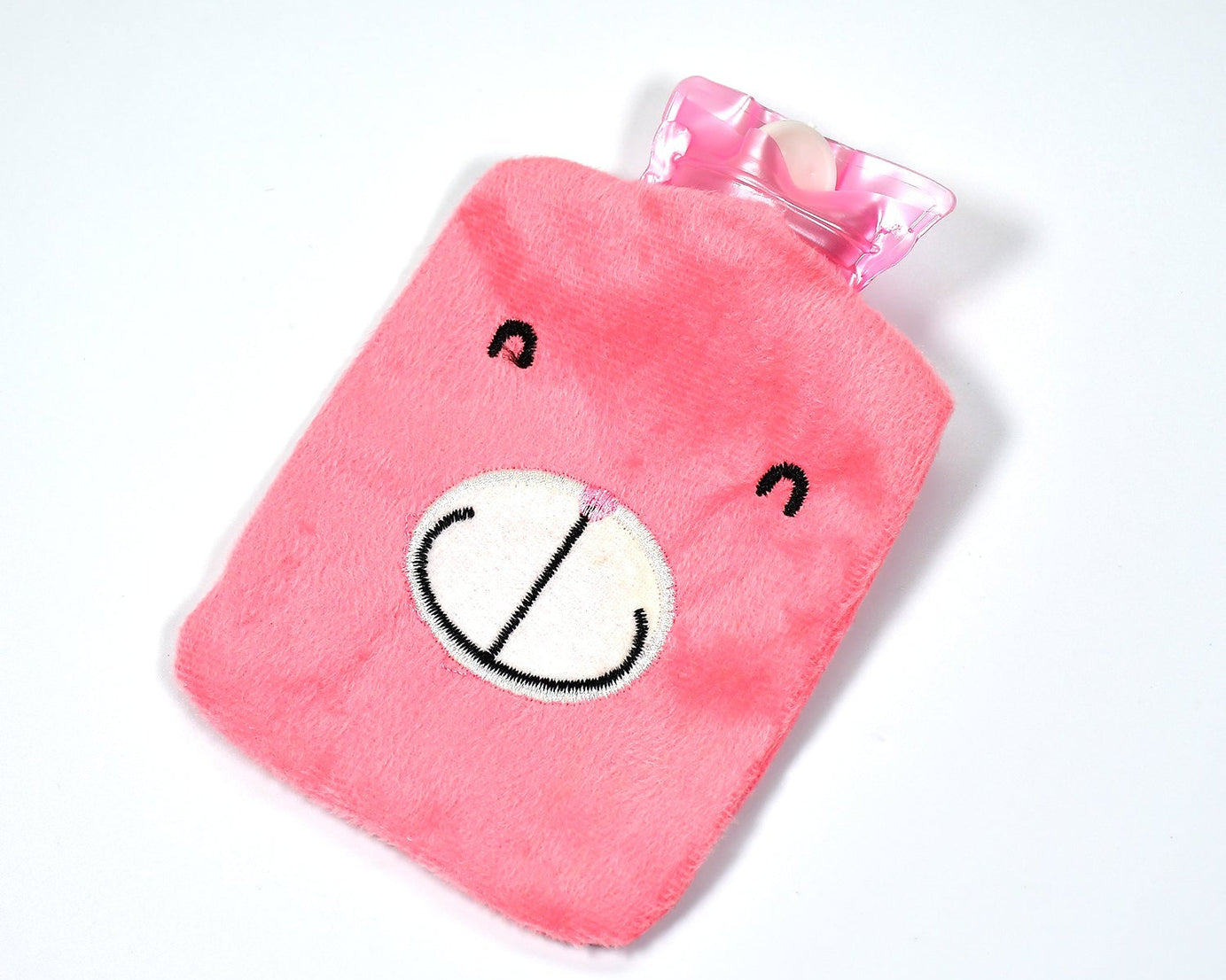 Hot water bag with cover, small pink design for cramps