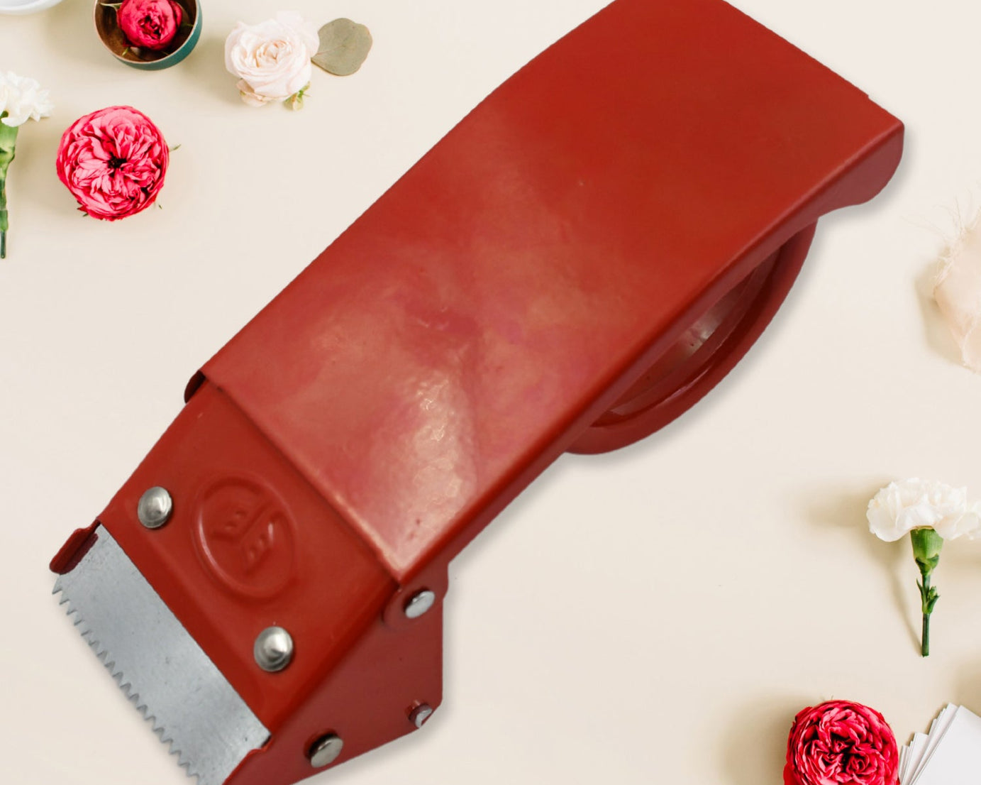 Metal Packing Tape Dispenser Cutter for Home Office use, Tape Dispenser for Stationary, Tape Cutter Packaging Tape