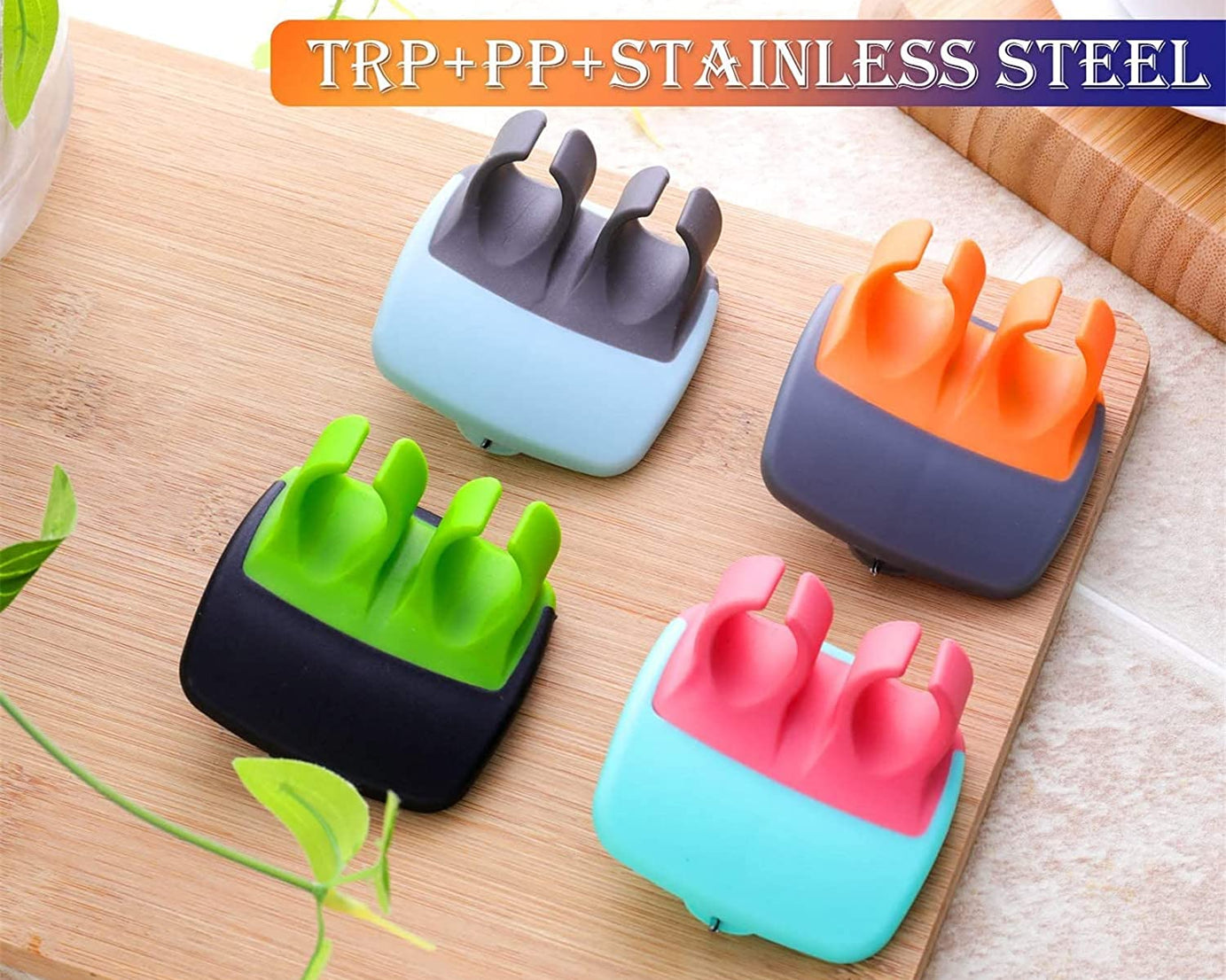 Portable hand peeler for easy kitchen use.