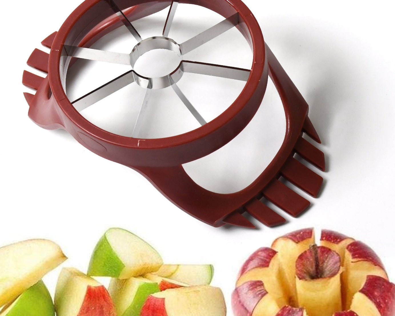 stainless steel apple cut, apple slicer, fruit divider, core remover, separator