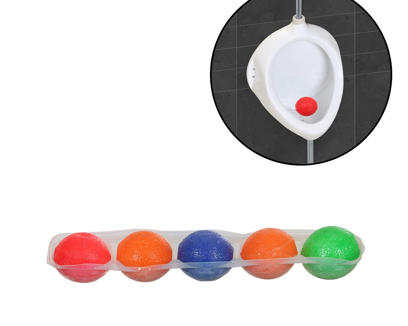 Long-lasting urinal balls for freshening up bathroom and toilet