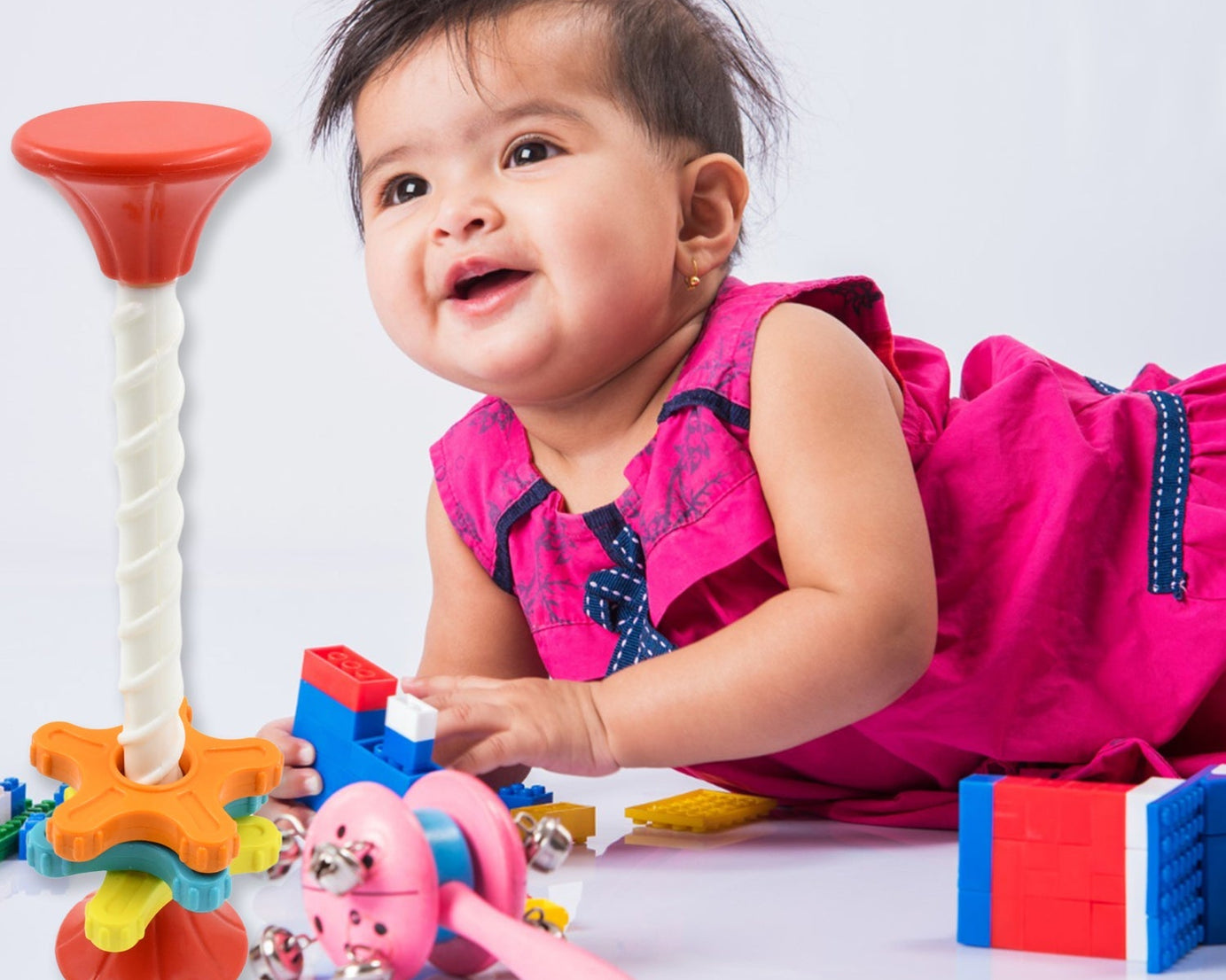 Baby Toy, Mini Spinner, Educational Toy, Tower, Kids Spinning Toy, Puzzle Funny Rotating Tower Toy High Quality Gift for Baby Brain Game Mini Capable of Developing Big Brains Toy (1 Pc)