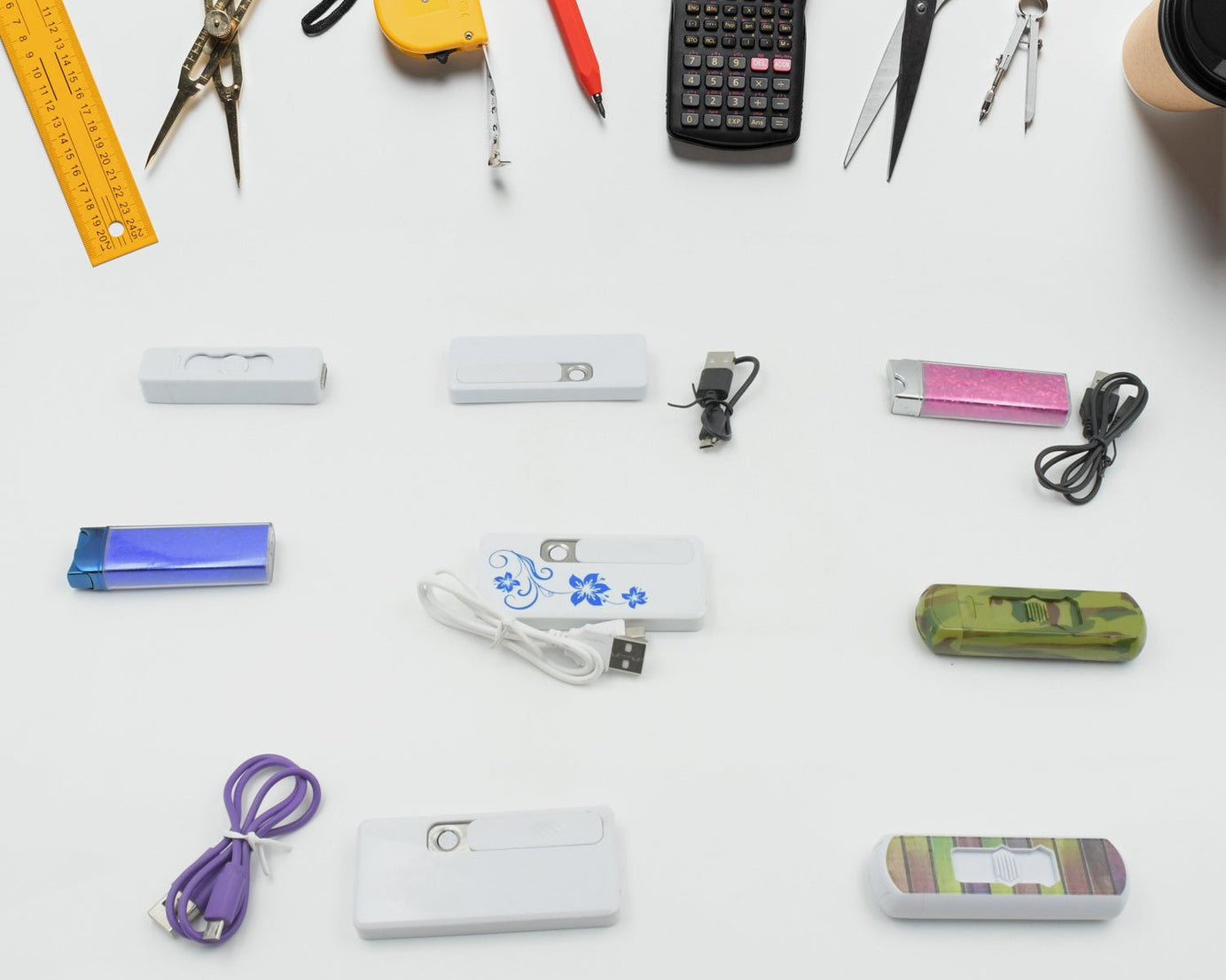 Stylish Electric USB Lighter for Men & Women (Rechargeable, Windproof)