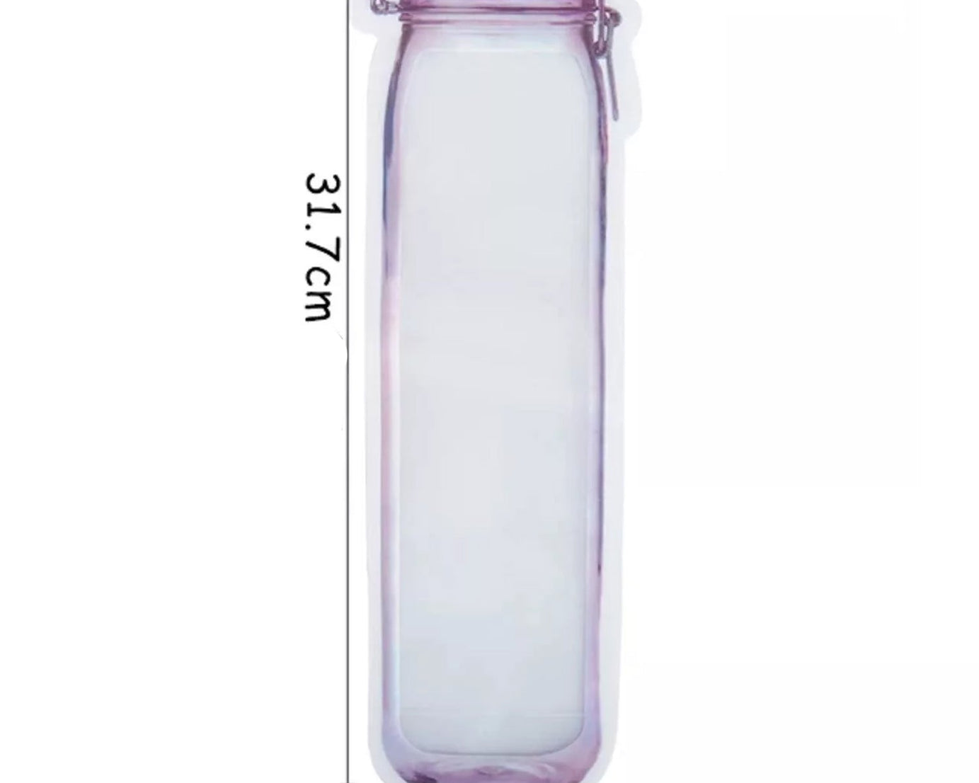 Food Storage Bag Bottles Shape Ziplock Bags Reusable (1 Pc / 500 ML)