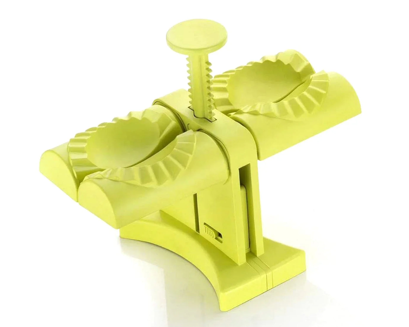 DUMPLING MAKER MOLD,DOUBLE HEAD DUMPLING MOLD WRAP TWO AT A ONE TIME,HOUSEHOLD DUMPLING MAKER MOULD,EASY-TOOL FOR MAKING DUMPLINGS,DUMPLING PRESS MOLD KITCHEN ACCESSORIES (Brown Box)