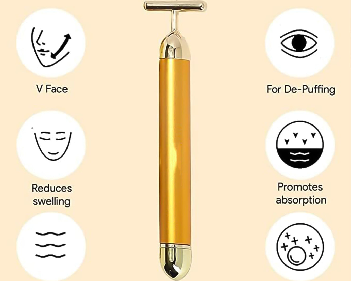 Luxe Gold Face Roller
