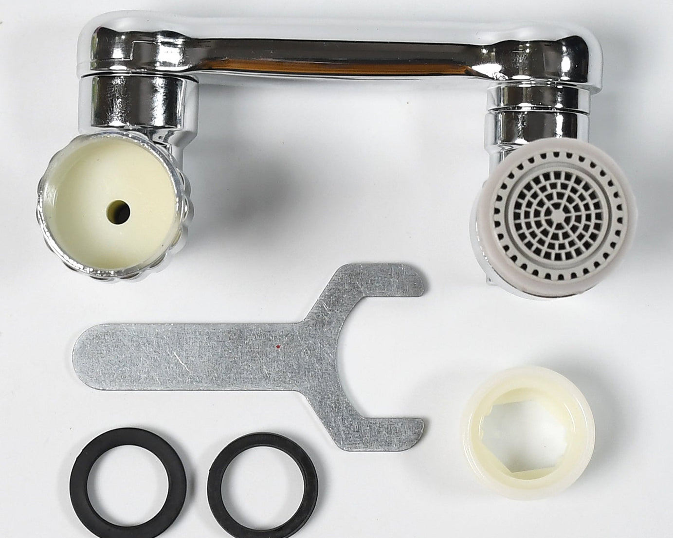 SPLASH FAUCET FILTER FAUCET, 1080 ROTATING FAUCET SPRAYER HEAD DOUBLE O-RING DESIGN, MOVABLE TAP WATER SAVING, SINK AERATOR EXTENDER FOR BATHROOM KITCHEN ( Loose )