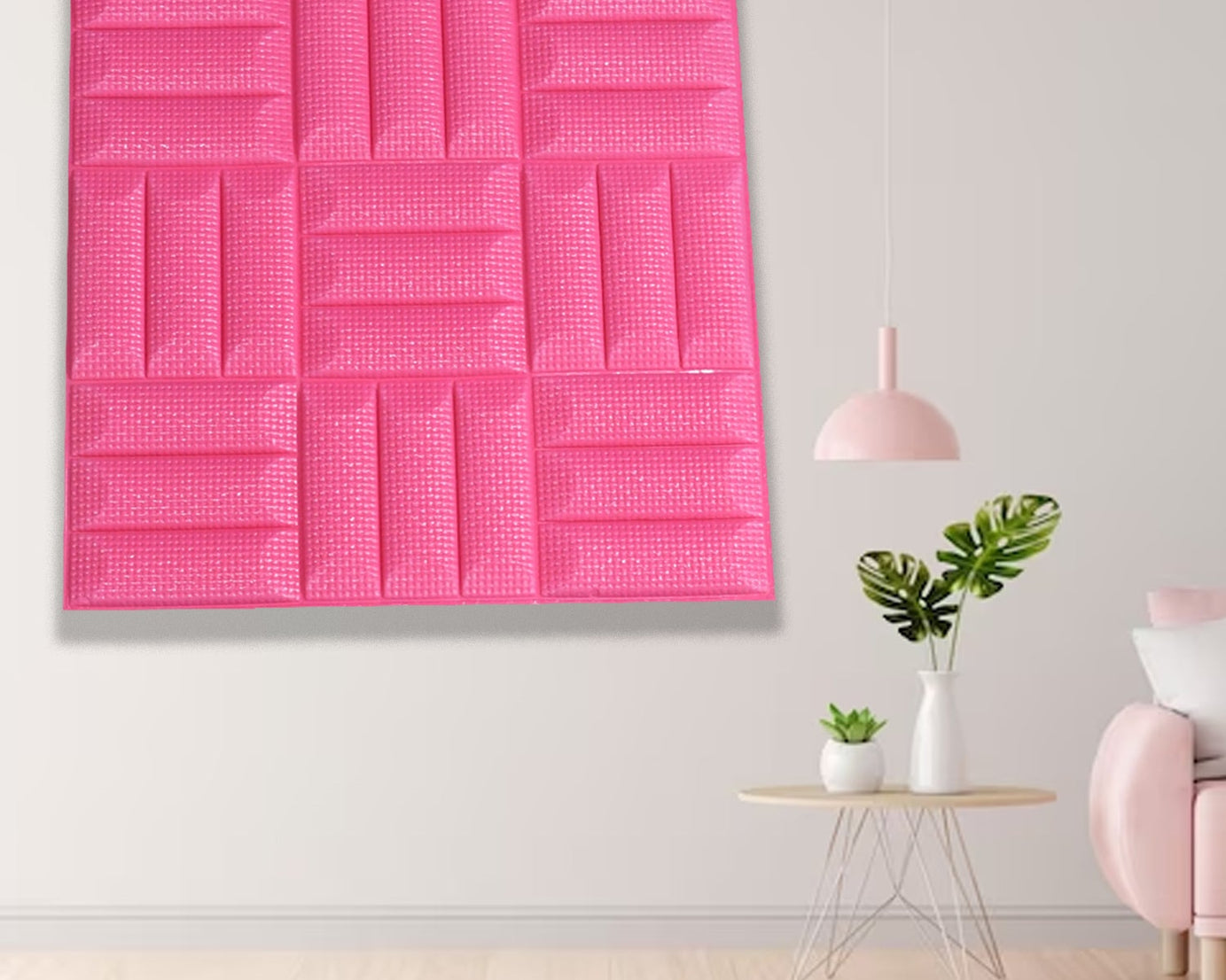 Design Wallpaper 3D Foam Wallpaper Sticker Panels I Ceiling Wallpaper For Living Room Bedroom I Furniture, Door I Foam Tiles