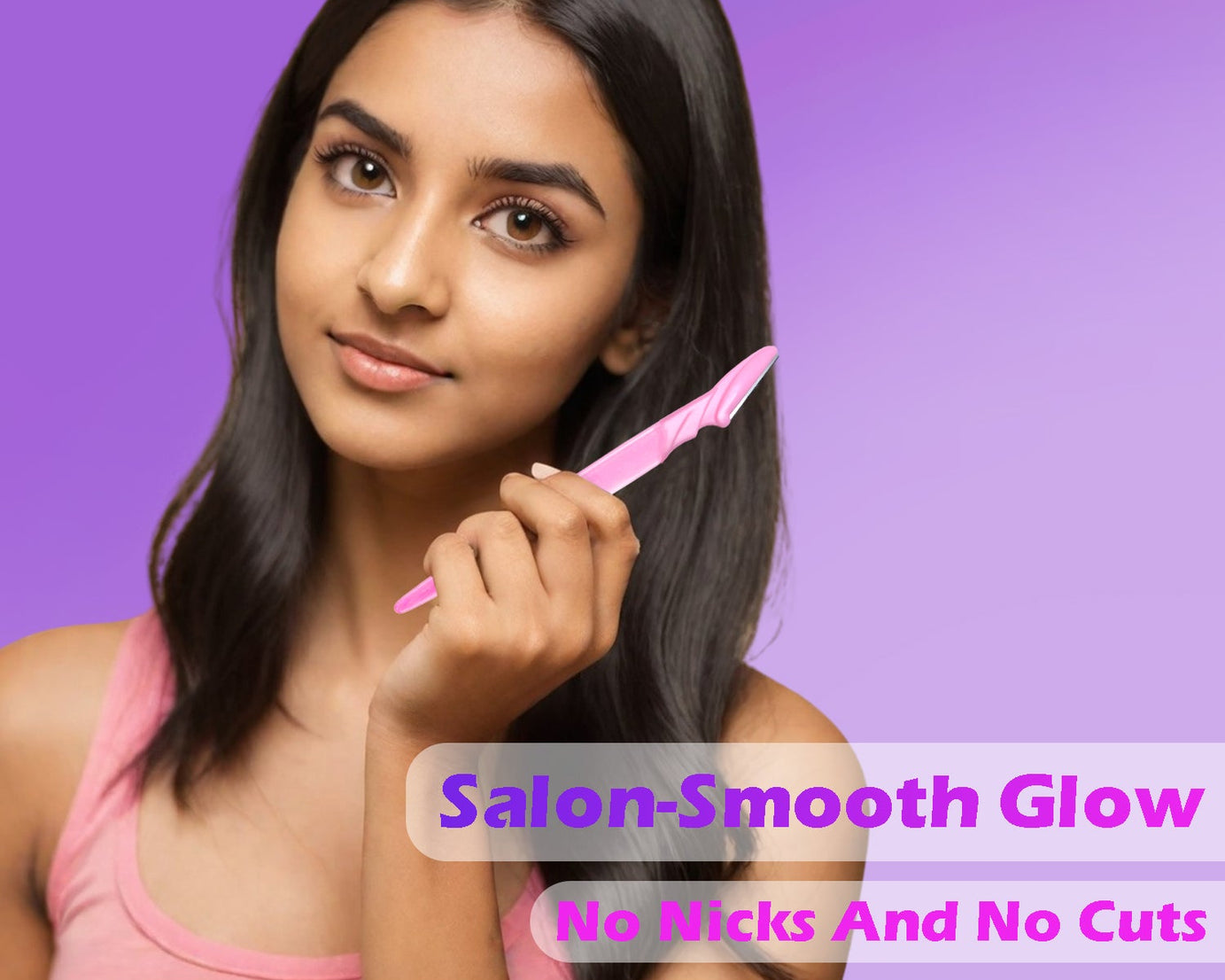 Eyebrow Painless Facial Hair Remover Razor for Face, Women and Men (3 Pack)