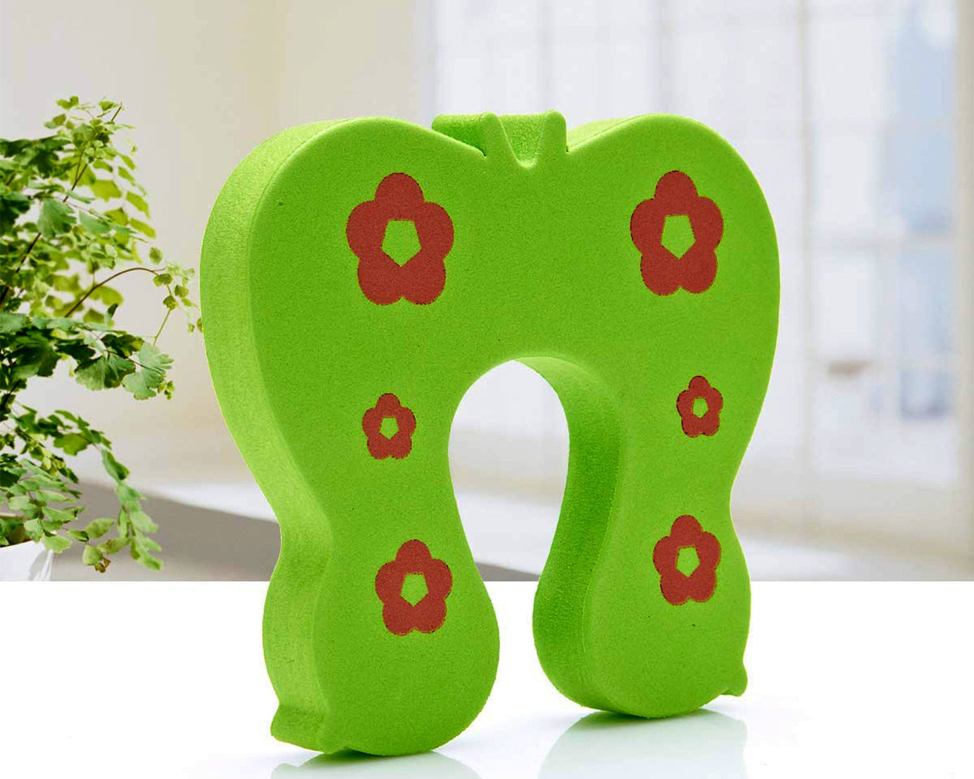 Door guard for kids, soft animal-themed stopper, keeps doors safe for children