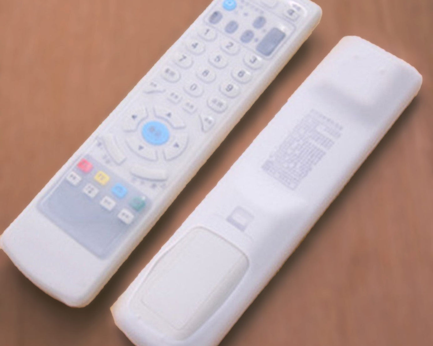 Remote control pouch showing a secure fit around the remote.