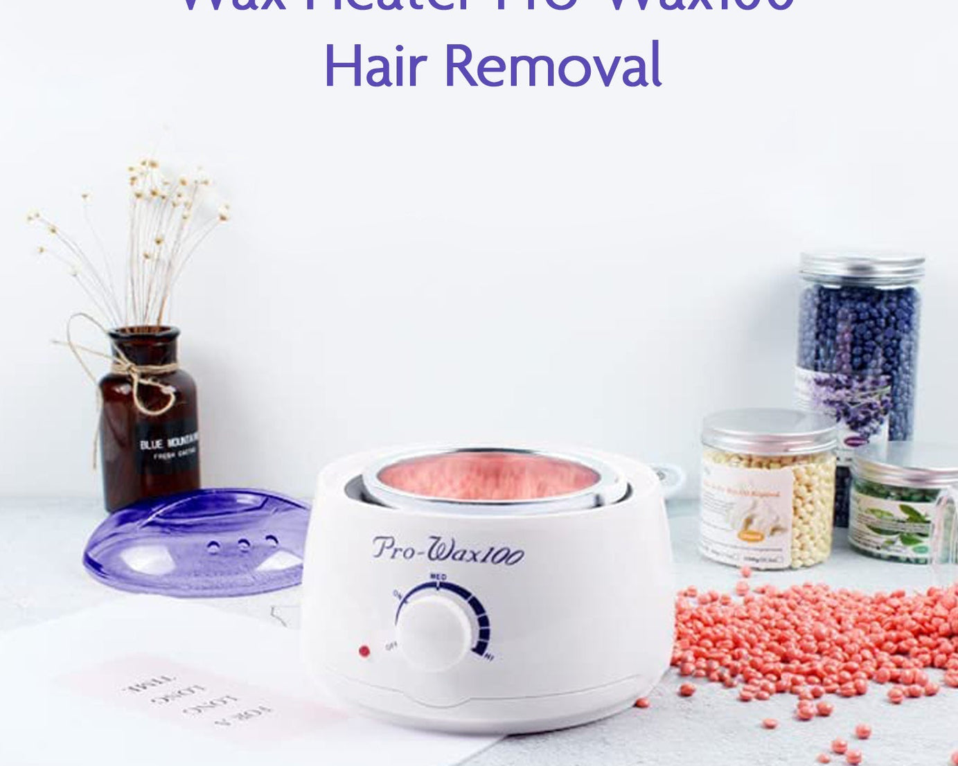 Wax and oil heater with auto shut-off