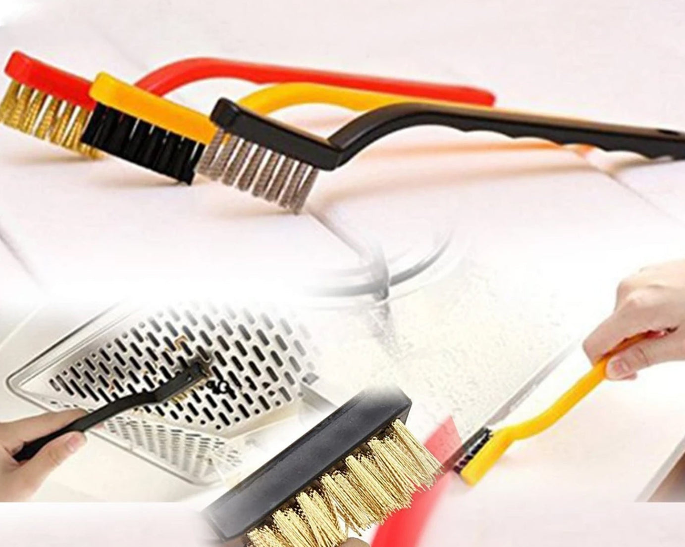 Mini wire brush set for cleaning