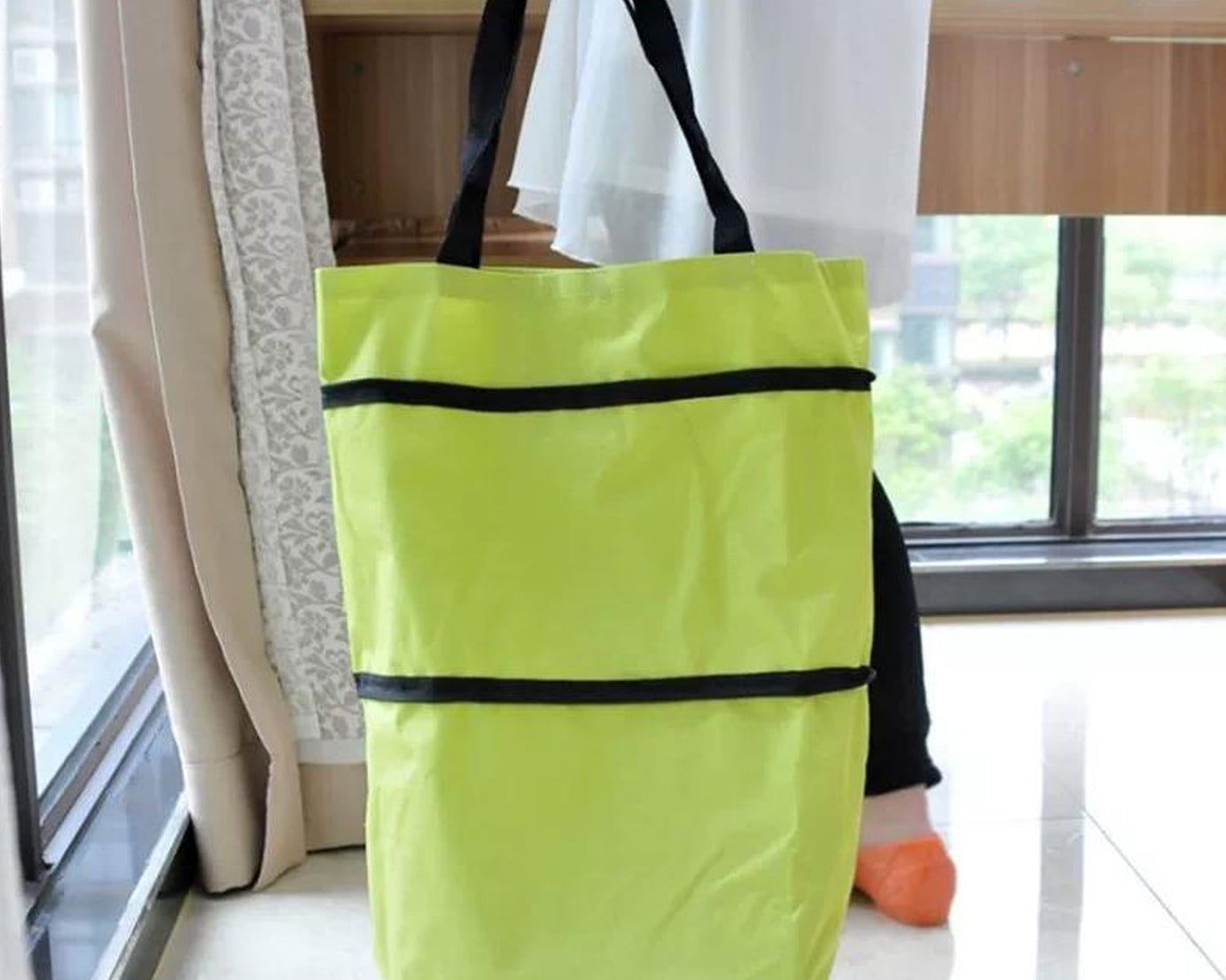 Folding cart bags for shopping, travel luggage trolley bag.