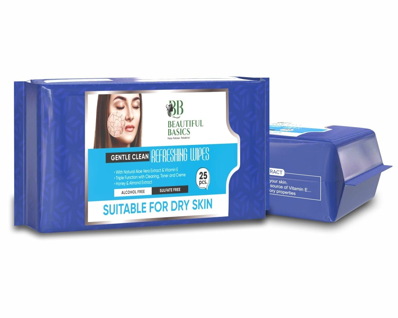 Refreshing Wet Wipes for Face | Facial Cleansing | Refreshing & Skin Hydration| Soothing for skin | pH Balance & Alcohol Free | Nourishing with Fruit extract | 25 Wipes