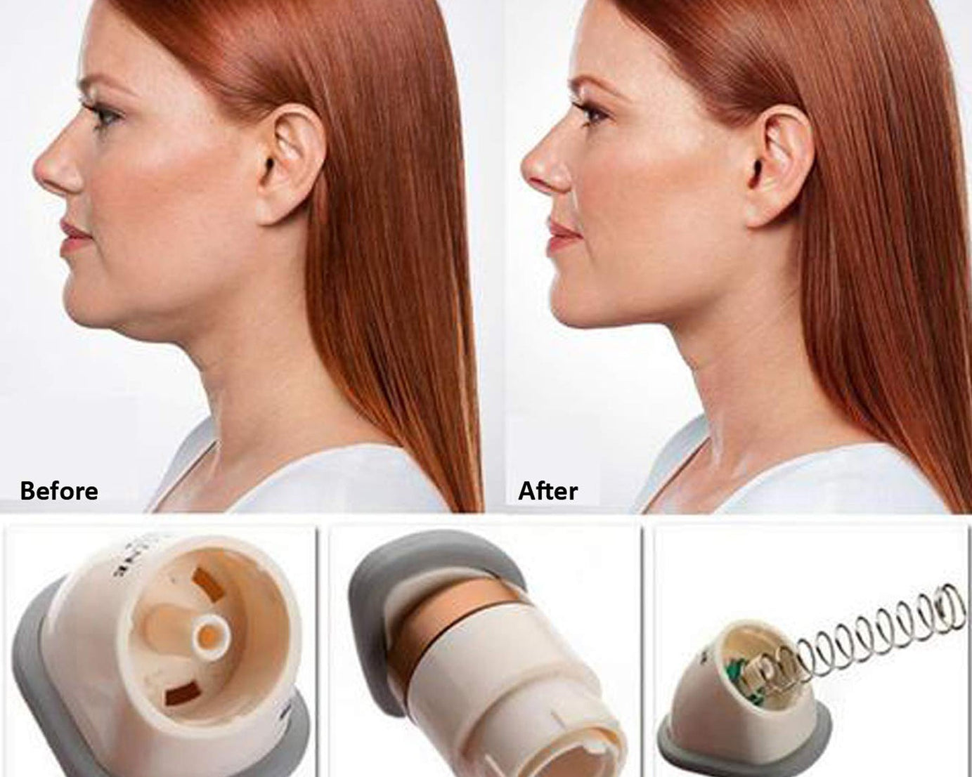 Double Chin Up Massager & Jawline Exerciser (1 Pc)
