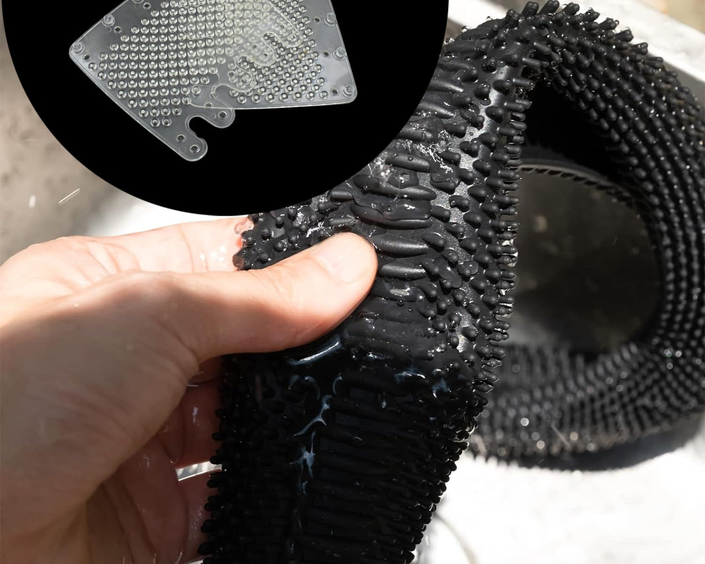 Silicon Car Massage Steering Cover High Quality Silicon Massger Pad Suitable For All Car (2 Pc Set)