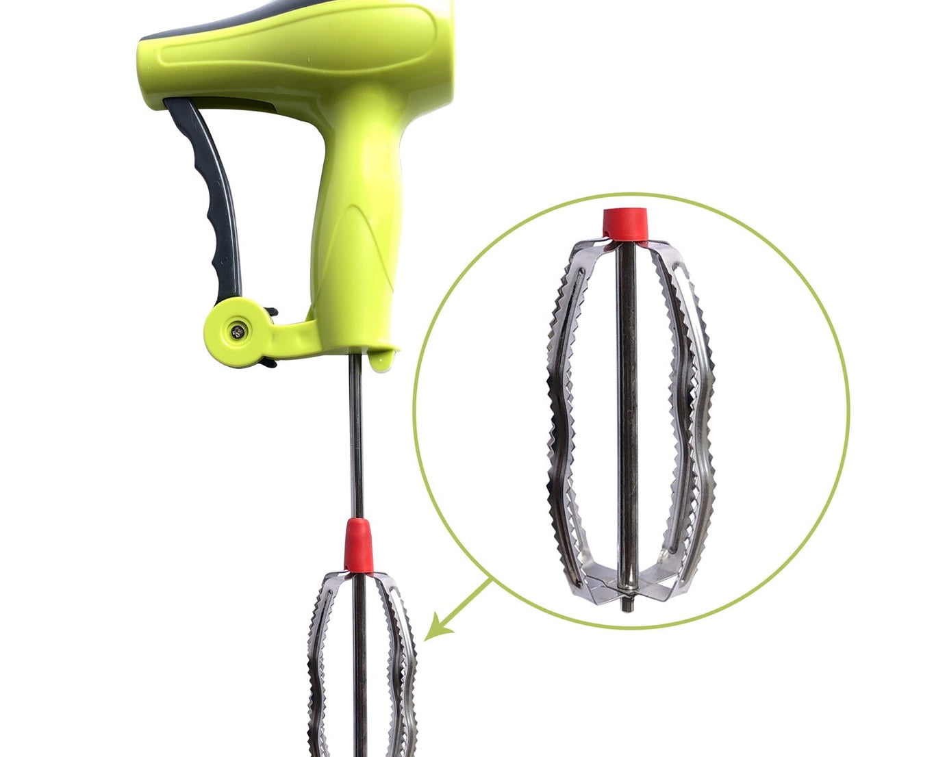 Manual hand blender with stainless steel blades