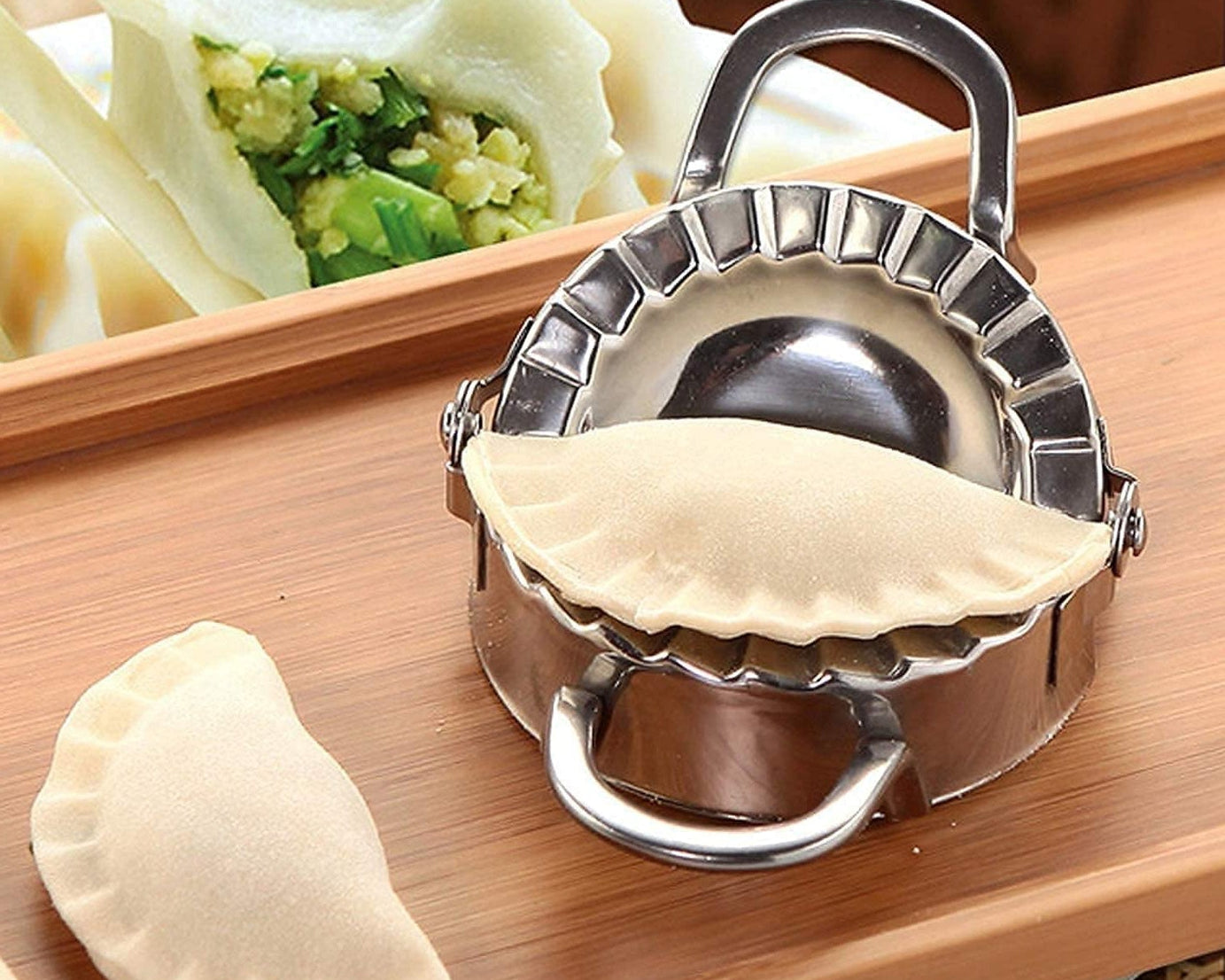 Stainless Steel Dumpling Maker: Easy & Reliable Dumplings Every Time (1 Pc)