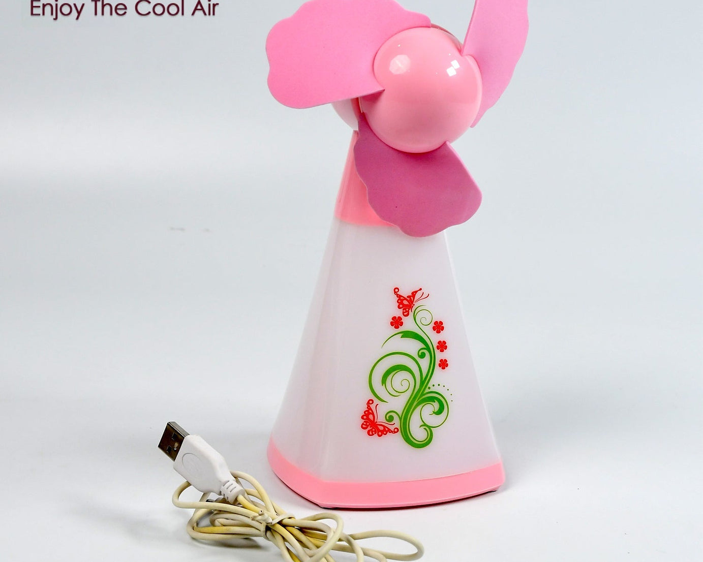 Bright desktop USB fan