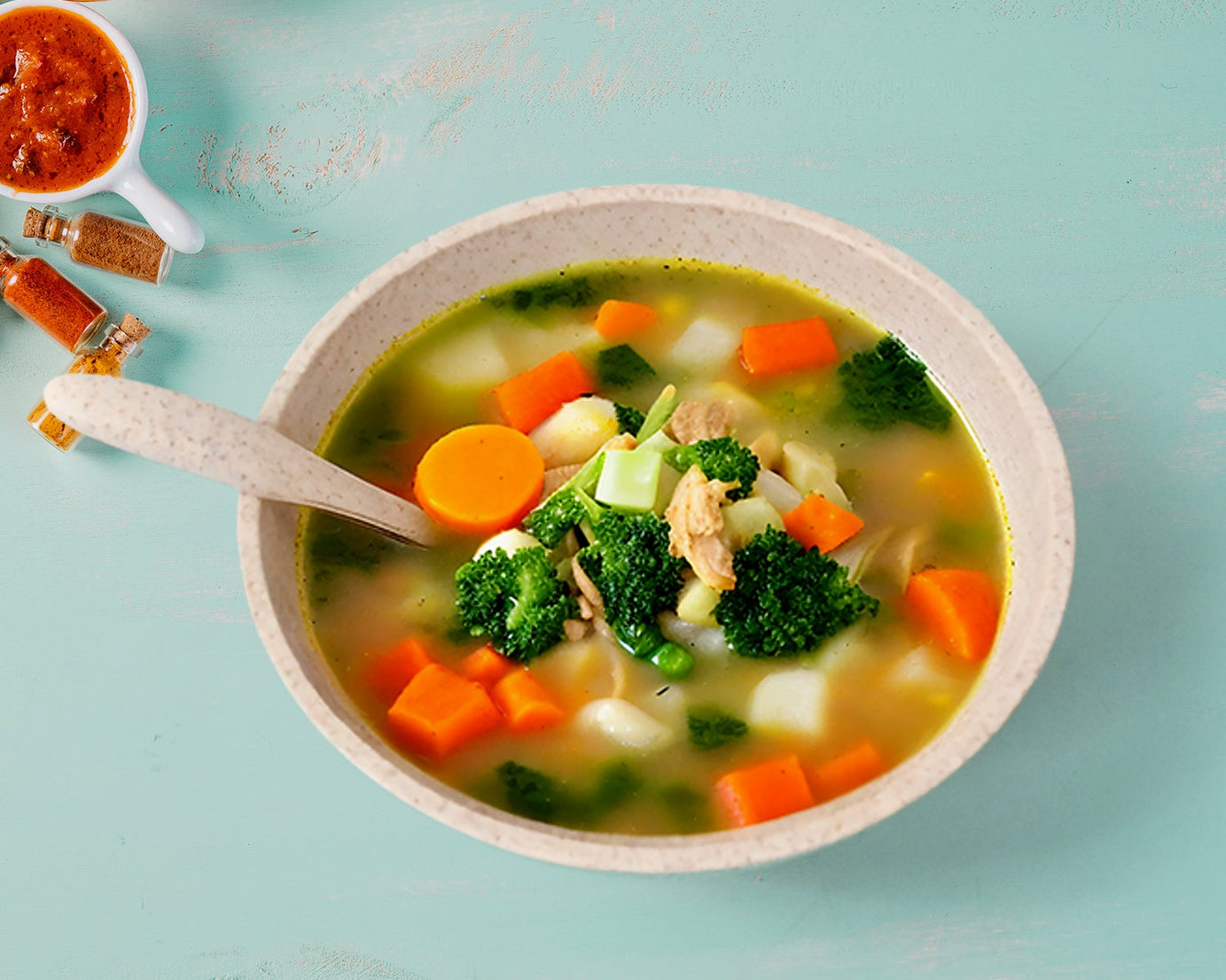 Rice Bowl Noodle 1 Bowl with 1 Lid and Handle Wheat Straw Noodle Bowls with Wheat Straw 1 Fork, 2 Chopsticks, 1 Spoon for Soup Salad Cooker Snack Set (6 Pcs Set)