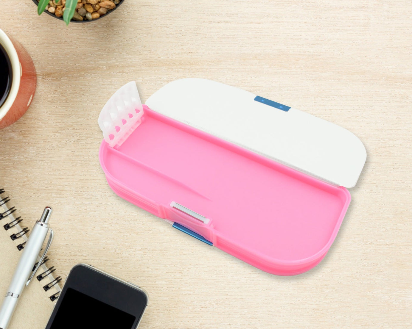 Multipurpose Compass Box, Pencil Box with 2 Compartments for School, Cartoon Printed Pencil Case for Kids, Birthday Gift for Girls & Boys, Cartoon Printed Pencil Case for Kids (Mix Color 1 Pc)