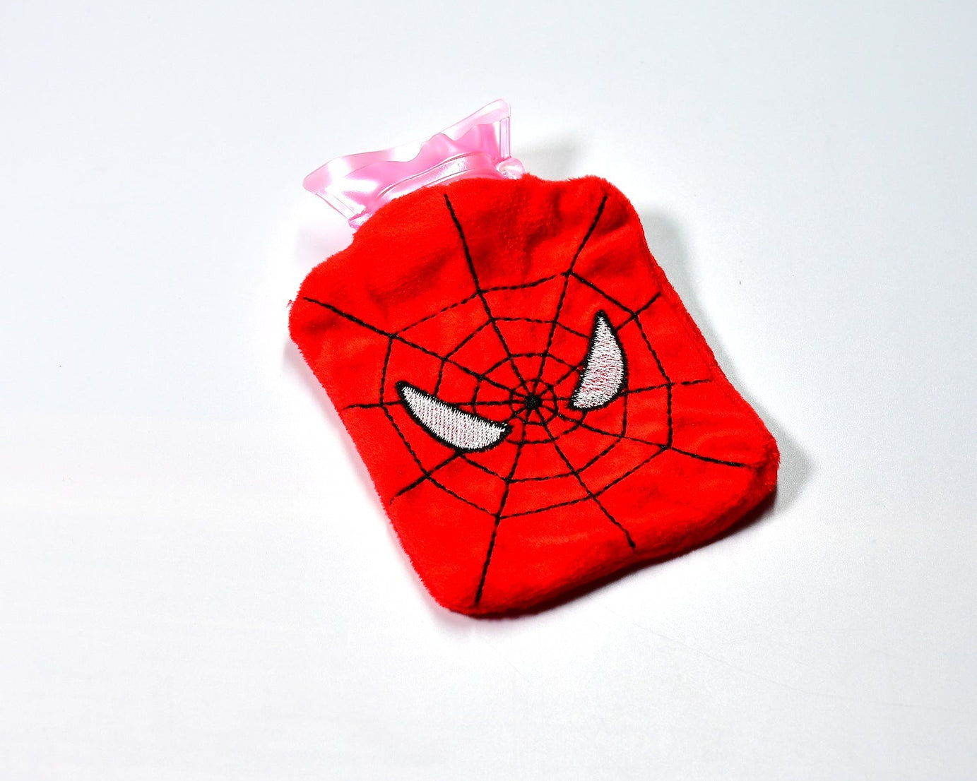Spiderman hot water bag with cover for menstrual cramps and warmth