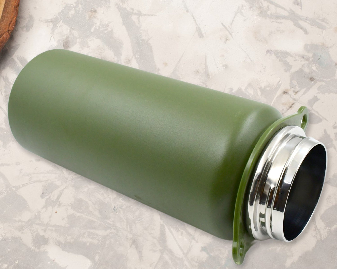 Stainless Steel Water Bottle with Straw, Strap & Handle  Vacuum Insulated Thermos Flask Double-Walled Coffee Thermos Flask Leak-proof Water Bottle for Sports, Fitness, Gym (1500ML)