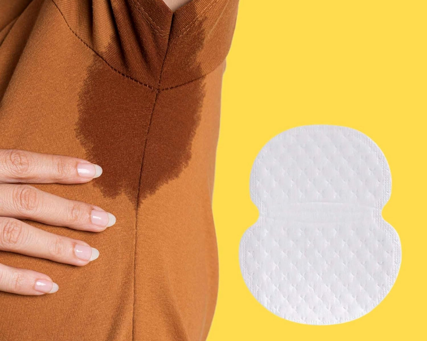 Underarms Sweat Pads Disposable Highly Absorbent Pads Cotton Anti-Allergic Anti Bacteria Anti Smell Underarm Perspiration Pad For Men And Women (Pack of 10)