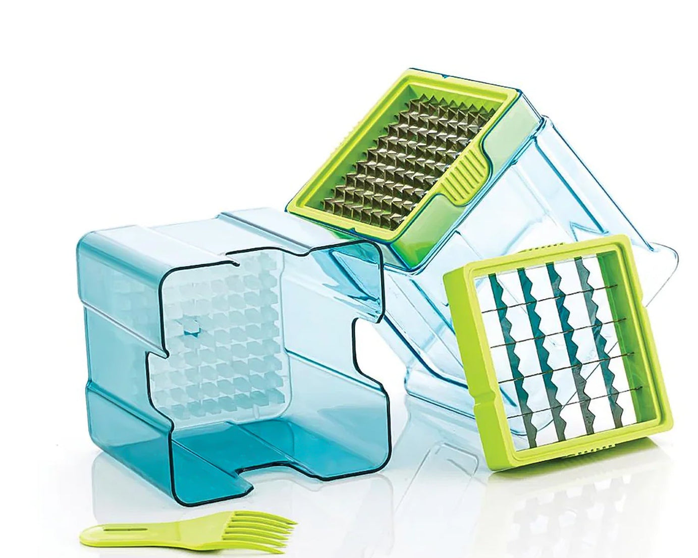 2 in 1 Potato Chipser / Slicer French Fries Maker Finger Chips | Plastic | Two Blades Finger Chips Cutter for Kitchen Accessory Vegetable Fruit Slicer (1 Pc) 