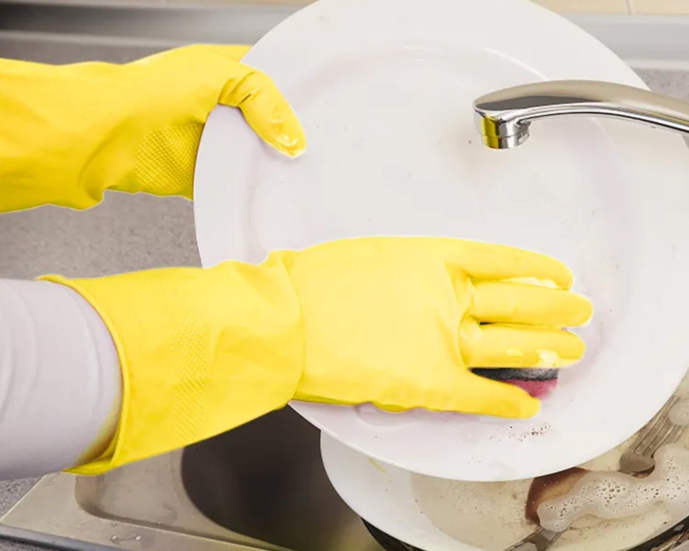 Multipurpose Cleaning Gloves (1 Pair): Kitchen, Bath, & More