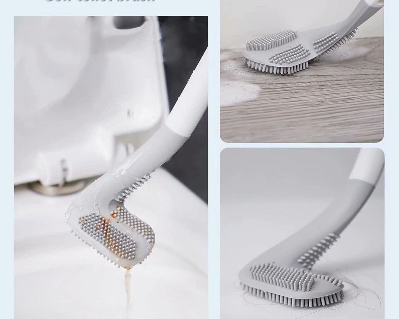 Stylish golf toilet brush and sticker holder.